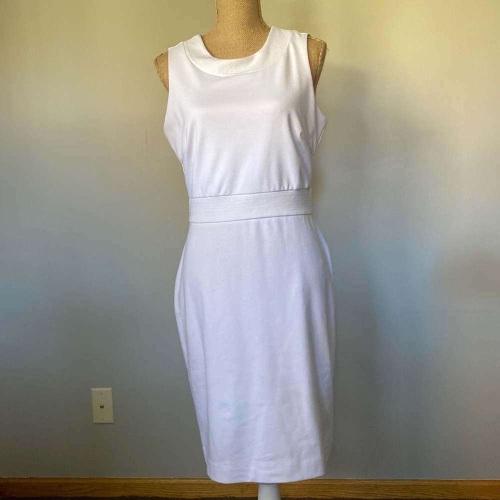 Banana Republic white cotton dress
